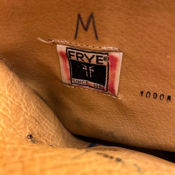 FRYE Womens Melissa Leather Button Zip Short Brown Boots Size 8.5 - Picture 10 of 11